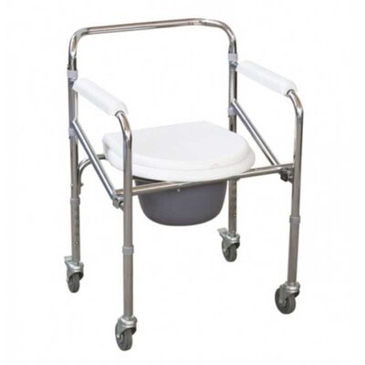 Aluminium Commode Chair With Wheels (696L)