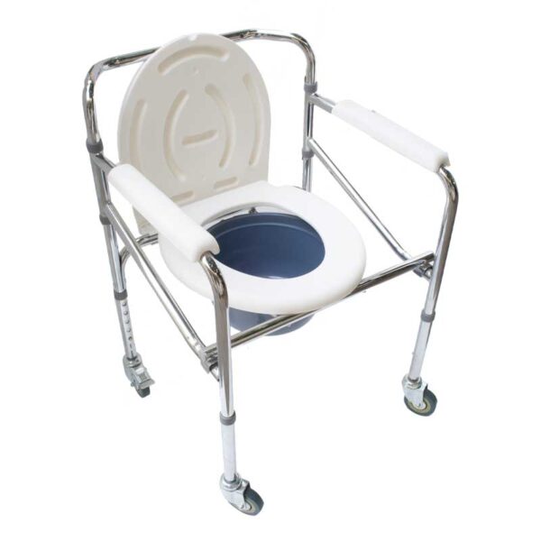 Aluminium Commode Chair With Wheels (696L)