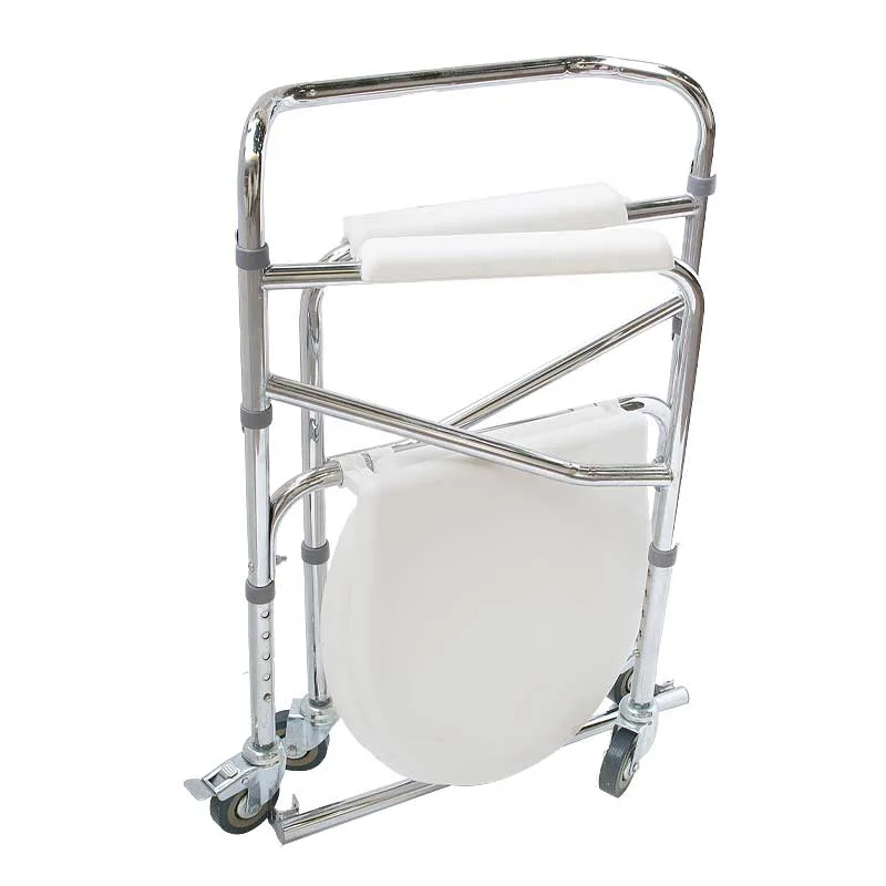 Aluminium Commode Chair With Wheels (696L)