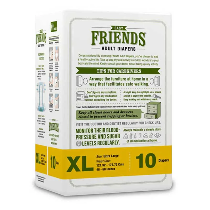 Disposable Adult Diaper-Friends Ad 10's Easy - XL
