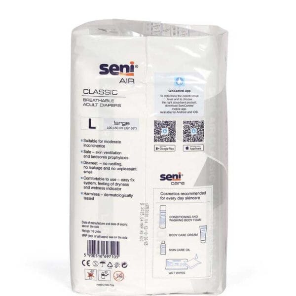 Disposable Adult Diaper - Seni Air Classic Large