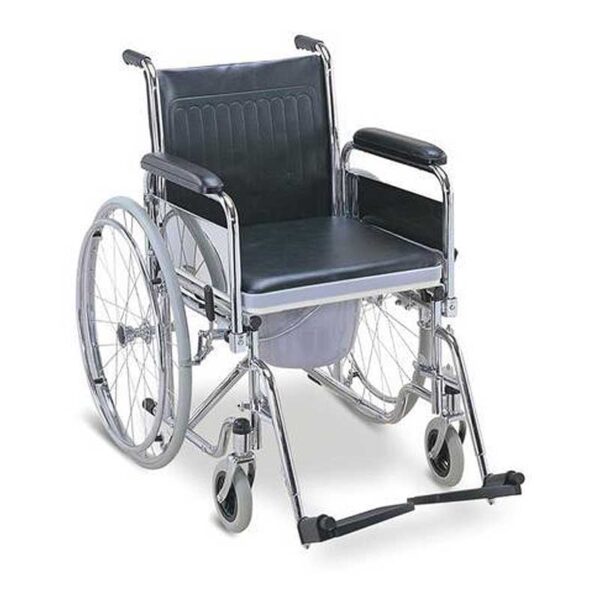 Wheelchair Commode With Detachable Armrests And Footrests - CC681