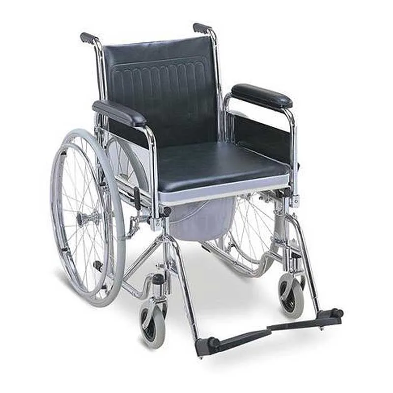Wheelchair Commode With Detachable Armrests And Footrests - CC681