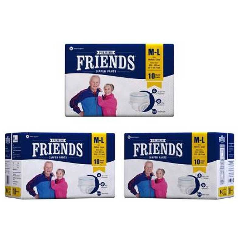 Friends Premium Adult Diaper Pull up (Pants Style) M-L